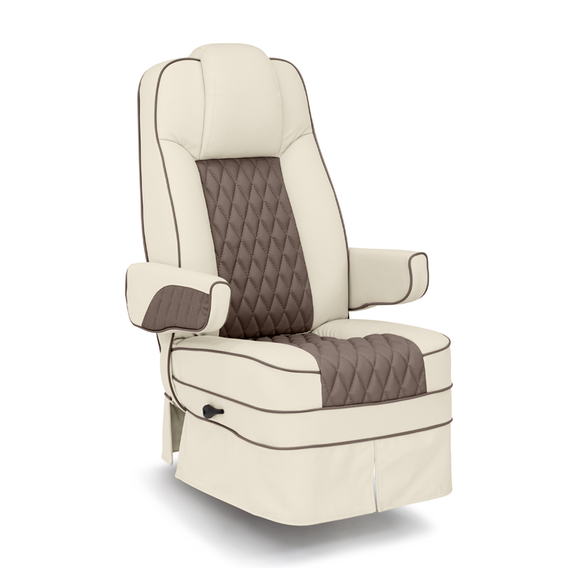 Qualitex Monument RV Captains Chair, Two-Tone, Ultimate Leather
