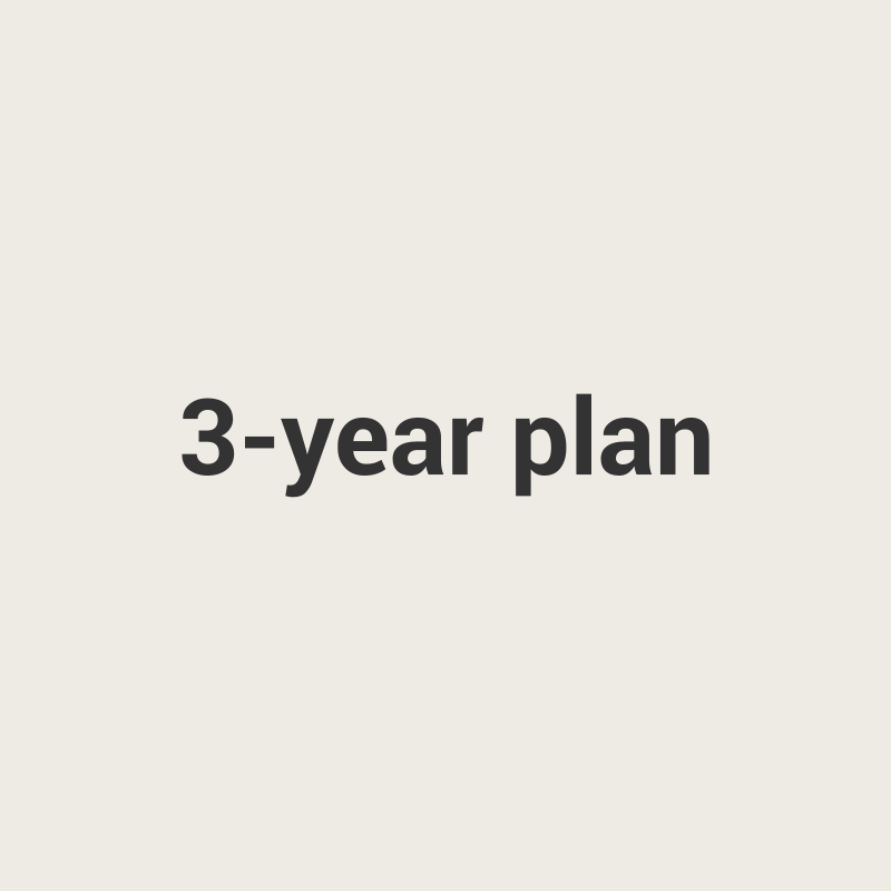 3-year plan