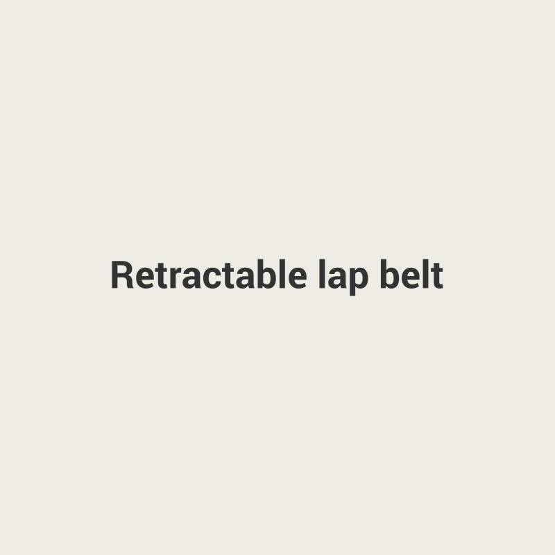 Retractable lap belt